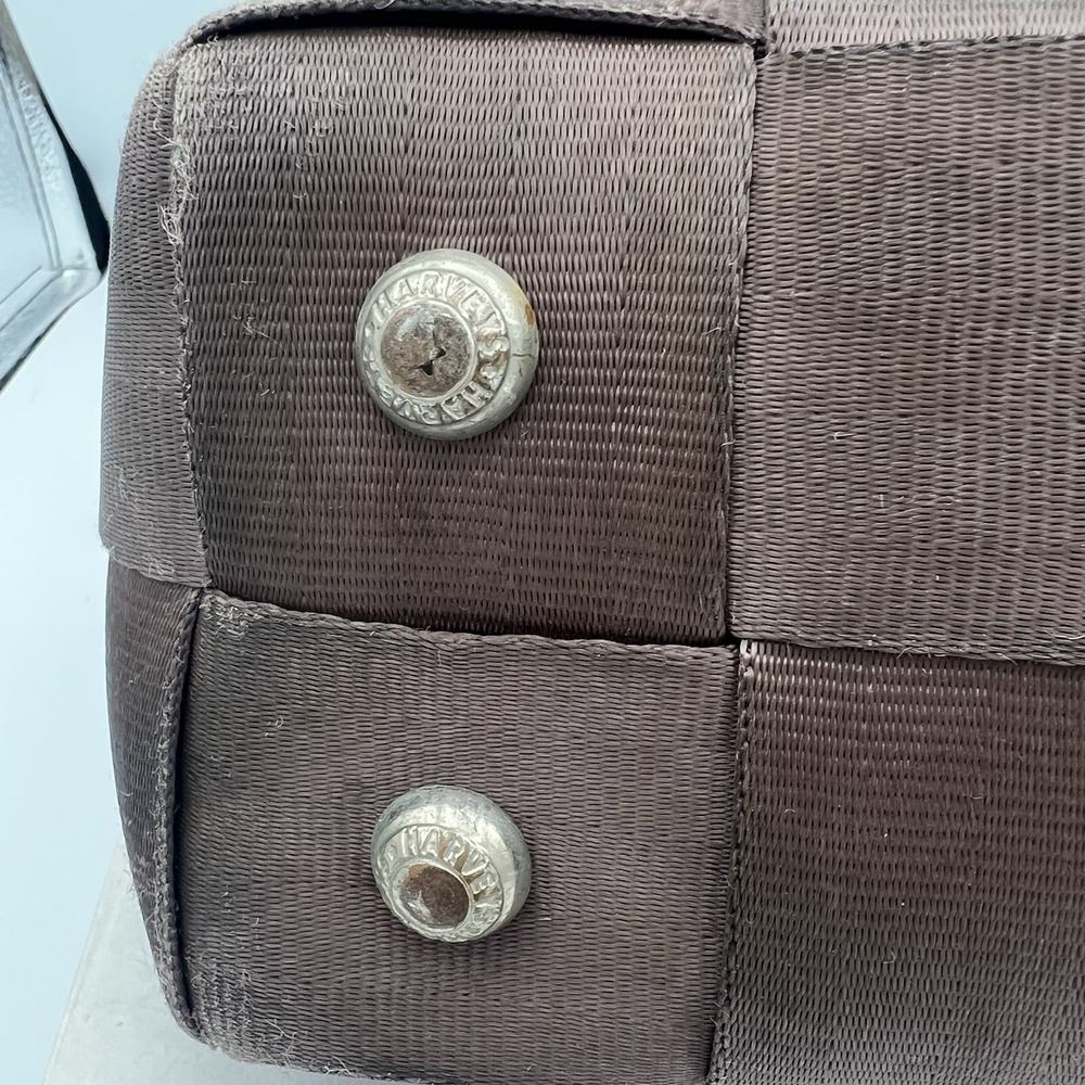 HARVEYS The Original Seatbelt Small Tote‎ Shoulder Bag Purse Brown Vintage - Picture 9 of 9